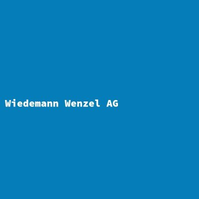 Hersteller: Wiedemann Wenzel AG