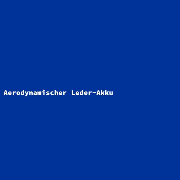 Aerodynamischer Leder-Akku