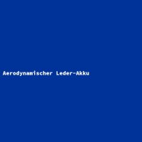 Aerodynamischer Leder-Akku