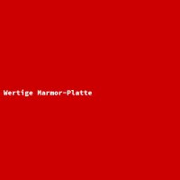 Wertige Marmor-Platte